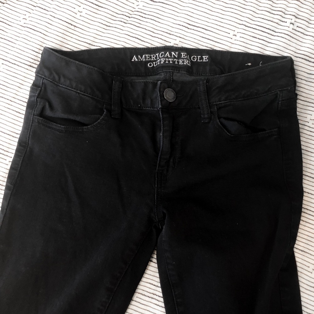 Mid rise American Eagle black leggings (8)
